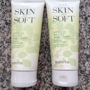 ♥️💖 AVON Skin So Soft STRESS RELIEF Aroma & Therapy 48 Hour Moisturizers NEW